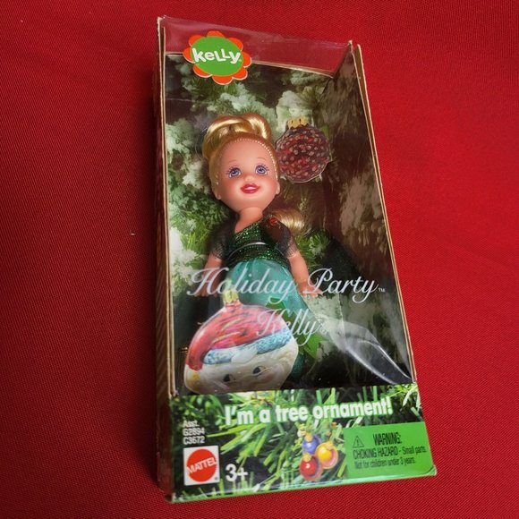 Barbie Kelly Holiday Party Kelly Doll Tree Ornament 2004 - Picture 12 of 14